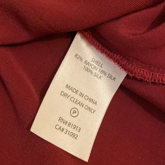 Plenty by Tracy Reese Silk Blend Velvet Burgundy Mini Dress with Flowers Size P - Picture 7 of 10